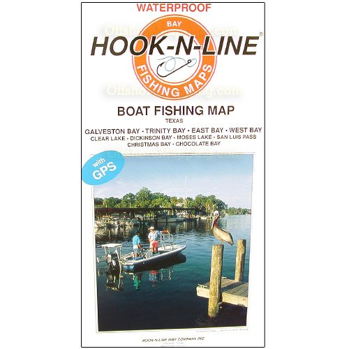  Hook-N-Line Map F116 Upper Laguna Madre : Sporting