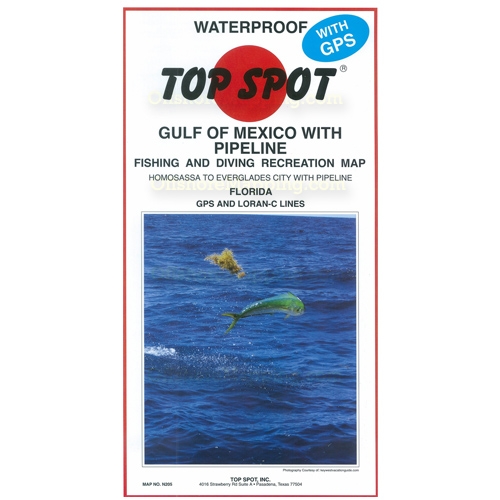 Top Spot Fishing Map N205, Homossassa to Everglades City - With