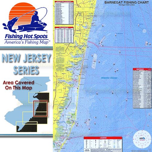 NJ0103, Fishing Hot Spots, Barnegat Barnegat Inlet to Deal